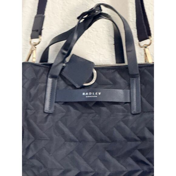 RADLEY London Finsbury Park Quilted Crossbody Shoulder Bag Navy Blue 11x9 - Picture 2 of 8